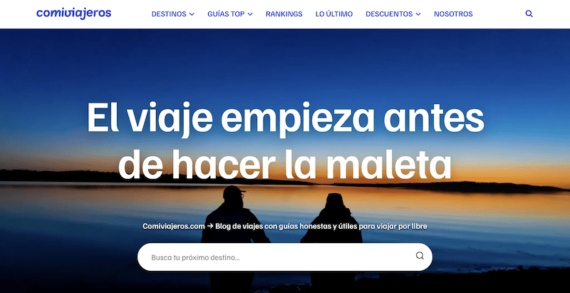 ▷ Los 10 mejores blogs de viajes: ranking 2026 1 Los MEJORES blogs de viajes: Comiviajeros