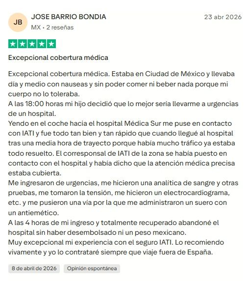 ▷ ¿Cuáles son los MEJORES seguros de viaje en 2026? Comparativa real de precios, coberturas y letra pequeña 8 Seguros de viaje opiniones IATI