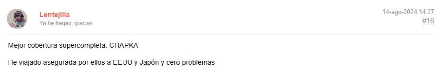 ▷ Chapka Seguros opiniones 2026 ⚠️ Reviews REALES sobre este seguro de viaje + nuestra opinión 15 Chapka Seguros opiniones en Forocoches