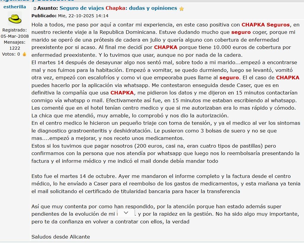 ▷ Chapka Seguros opiniones 2026 ⚠️ Reviews REALES sobre este seguro de viaje + nuestra opinión 10 Chapka Seguros opiniones en Los Viajeros
