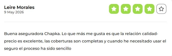 ▷ Chapka Seguros opiniones 2026 ⚠️ Reviews REALES sobre este seguro de viaje + nuestra opinión 16 Chapka Seguros opiniones en Roams