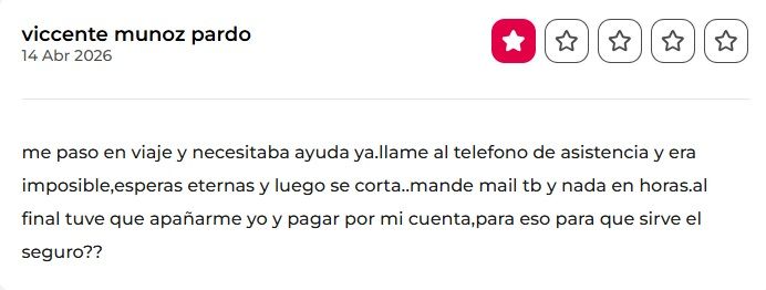 ▷ Chapka Seguros opiniones 2026 ⚠️ Reviews REALES sobre este seguro de viaje + nuestra opinión 19 Chapka Seguros opiniones negativas en Roams
