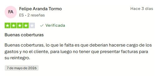 ▷ Chapka Seguros opiniones 2026 ⚠️ Reviews REALES sobre este seguro de viaje + nuestra opinión 5 Chapka Seguros opiniones positivas en Trustpilot
