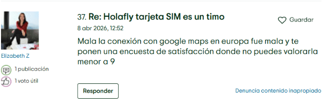 ▷ Holafly opiniones en 2026: ¿merece la pena esta eSIM para viajar? ⚠️ Nuestra experiencia personal 13 Holafly opiniones negativas en Tripadvisor