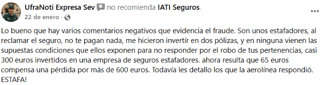 ▷ IATI Seguros opiniones 2026 ⚠️ Pros, contras y nuestra experiencia REAL con este seguro de viaje 13 IATI Seguros opiniones: opiniones IATI negativas en Facebook