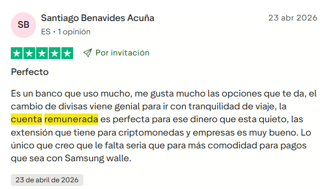 ▷ Revolut opiniones en 2026 ⚠️ ¿Es la mejor tarjeta para viajar? 38 Revolut opiniones en Trustpilot sobre la cuenta remunerada