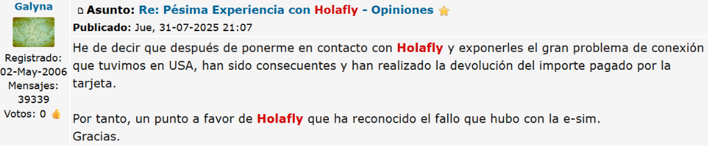 ▷ Holafly opiniones en 2026: ¿merece la pena esta eSIM para viajar? ⚠️ Nuestra experiencia personal 14 eSIM opiniones Holafly en el foro ‘Los Viajeros’
