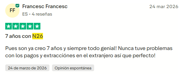 ▷ Revolut o N26: comparativa 2026, ¿qué tarjeta para viajar te conviene más? 7 Revolut o N26: opiniones recientes