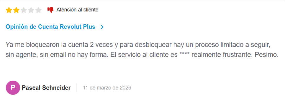 ▷ Revolut opiniones en 2026 ⚠️ ¿Es la mejor tarjeta para viajar? 31 Tarjeta Revolut opiniones negativas en HelpMyCash