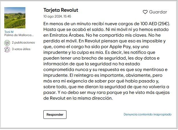 ▷ Revolut opiniones en 2026 ⚠️ ¿Es la mejor tarjeta para viajar? 18 Revolut opiniones negativas en Tripadvisor